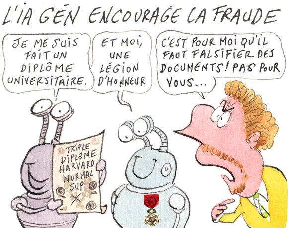 Dessin: Avec l’IA générative, la falsification de documents explose